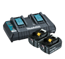 BATTERY MAKITA 18v 2 X 5AH BATTERIES & DUAL PORT CHARGER