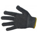 GLOVES POLKA DOT POLY D GREY COTTON LRG 