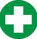 S 100 DIA DECAL FIRST AID PER EACH