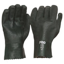 GLOVES 27CM GREEN D/D PVC