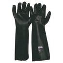 GLOVES 45CM GREEN D/D PVC