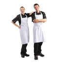 APRON BIB POLYCOTTON WHITE