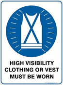 S 300 X 225 POLY HIGH VIS SAFETY CLOTHING OR VEST