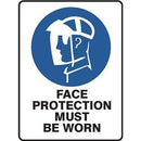 S 300 X 225 POLY FACE PROTECTION MUST BE WORN