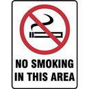 S 300 X 225 POLY NO SMOKING IN THIS AREA