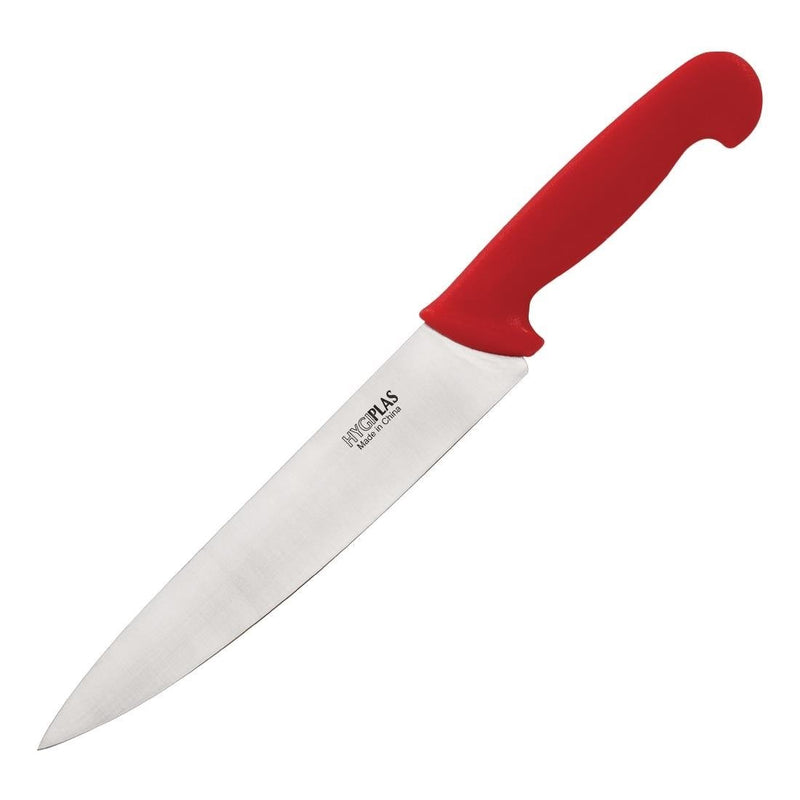 KNIFE COOKS RED HANDLE 220MM