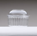 BOWL CLEAR W/HINGED DOMED LID