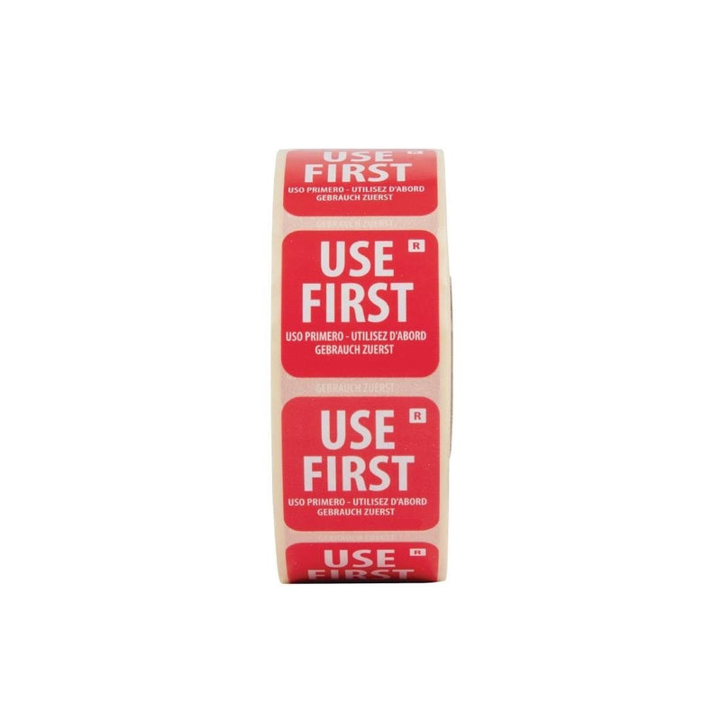 Used First Sticker Label LABELS USE FIRST 25MM