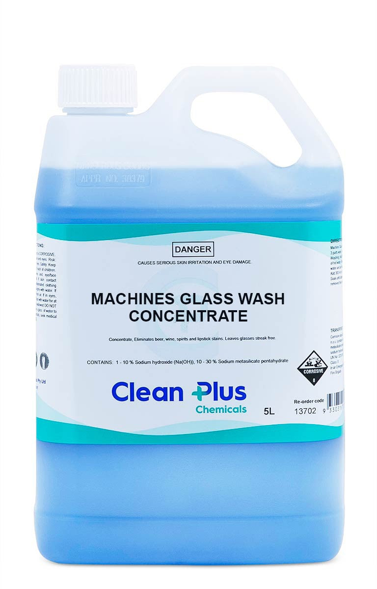 MACHINE GLASS WASH CONCENTRATE 5LTR