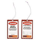SAFETY TAG - RED DANGER DO NOT OPERATE 125 X 75 MM (20 PK)