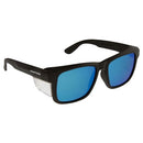 GLASSES FRONTSIDE POLARISED BLUE REVO LENS