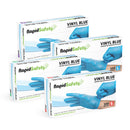 GLOVES RAPID VINYL PF BLUE [Sze:Large]