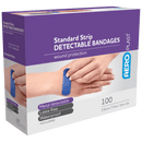 FIRST AID BANDAID DETECTABLE STND 7.5X2.5CM PK 100 