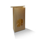 BAG TIN TIE W WINDOW BROWN MEDIUM 246x120x65 [Pkg:CTN 500]