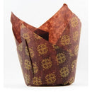MUFFIN WRAP TEXAS-PRINTED BROWN SLV 250