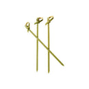 SKEWER CURLY PICK 10CM SLV 50