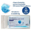 MASKS SURGICAL PACK 10