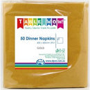 NAPKIN 2 PLY DINNER GOLD/SLV 50 