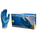 GLOVES STRETCH BLUES VINYL PF