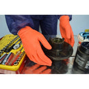 GLOVES NITRILE ORANGE RCR