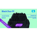 GLOVES VINYL / NITRILE DUO BLACK PF RCR