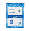 BINLINER 73 LTR BLUE FLAT SEAL