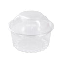 BOWL CLEAR W/HINGED DOMED LID