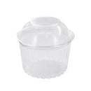 BOWL CLEAR W/HINGED DOMED LID