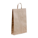 BAG TWISTED PAPER MEDIUM BROWN HANDLE