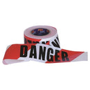 S TAPE DANGER RED /WHITE 100M X 75 MM