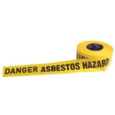 S TAPE DANGER ASBESTOS HAZARD 300MX75MM
