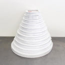 CAKE MASONITE ROUND WHITE BOARD 11IN/28CM/EA